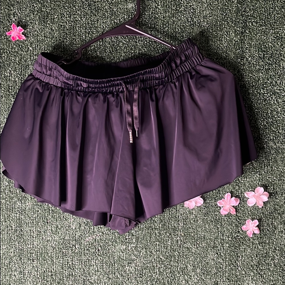 Black Athletic Shorts with Elastic Waistband and Drawstring